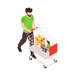 supermarket isometric vector image