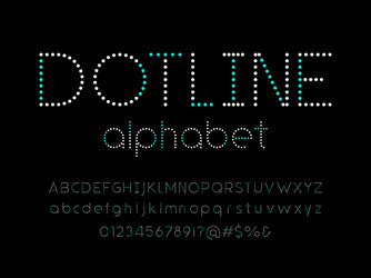 dots font vector image