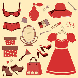 women accessories vector image