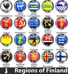 regions finland vector image