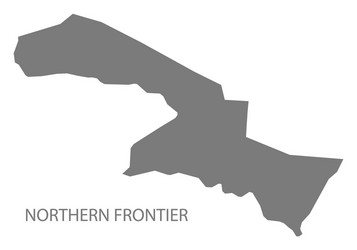 northern frontier saudi arabia map grey vector image