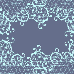 seamless lace pattern with floral ornaments vector image