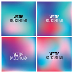 set gradient mesh blurred backgrounds vector image