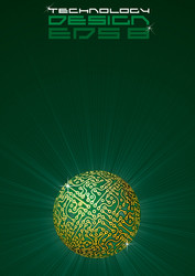 green abstract background vector image