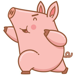 pig vector image