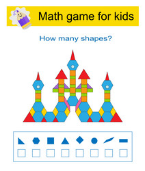 math activity for kids developing numeracy skills vector image