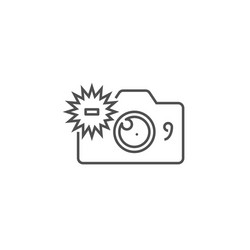 camera related line icon vector image