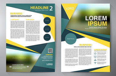 brochure design template vector image