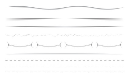 horizontal dividers set vector image