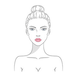 a beautiful young nude vector image