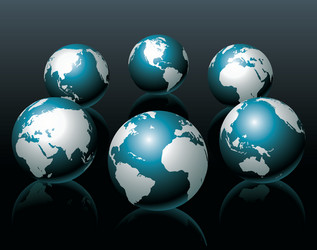 globe vector image