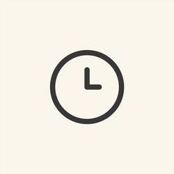 clock icon vector image