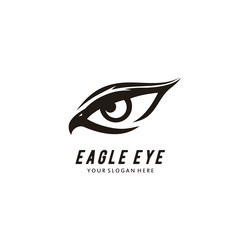 eagle eye sharply vision logo design vector image