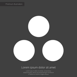 circle diagram premium icon white on dark vector image