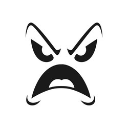 halloween icon screaming scary emoji vector image