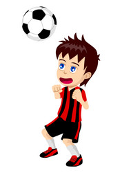 soccer player vector image