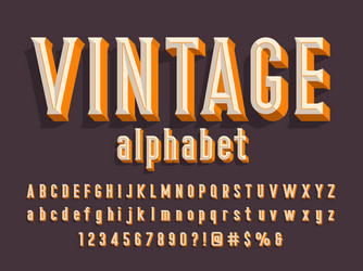 chisel font vector image