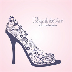 shoes card vector image