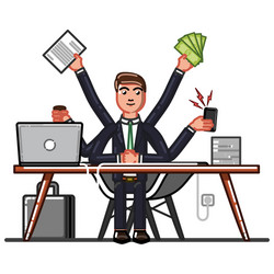 business sketch man vector image