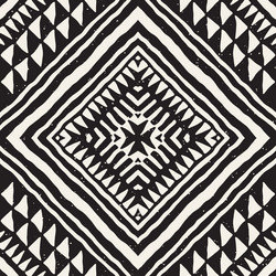 hand drawn painted seamless pattern tribal vector image