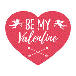 be my valentine card vector image