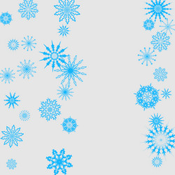 new year background with falling snowflakes vector image