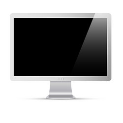 computer monitor vector image