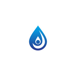 droplet mineral water logo vector image