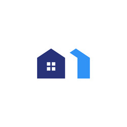 home house mortgage logo icon vector image