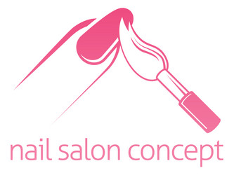 nail salon concept vector image