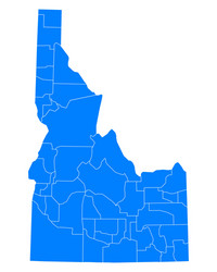 map of idaho vector image