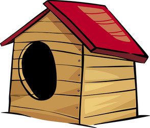 doghouse clip art cartoon vector image