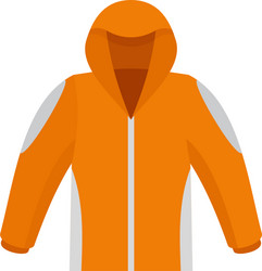 climbing jacket icon flat style vector image