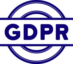 gdpr seal template vector image