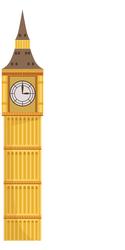 big ben london travel landmark famous tower vector image