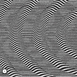 wavy background black and white grainy dotwork vector image