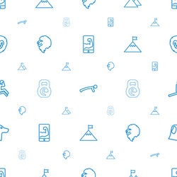 strength icons pattern seamless white background vector