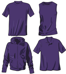 set of the casual wear vector image