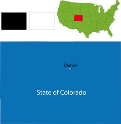 colorado vector image