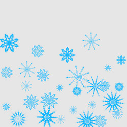 new year background with falling snowflakes vector image