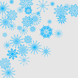 new year background with falling snowflakes vector image