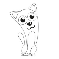 cute dog like chihuahua coloring vector image