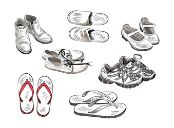 shoe vector image