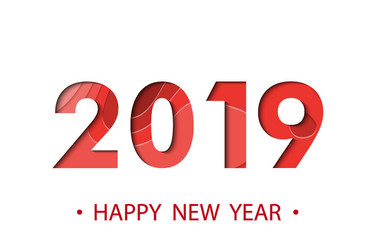 happy new year 2019 background vector image