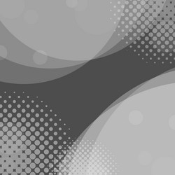 abstract gray circles background with halftone vector image