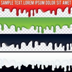 seamless drip liquid banner ready for your text vector image