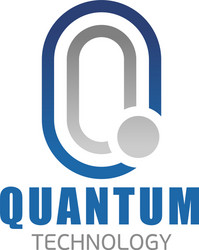 q letter icon for quantum technology vector image