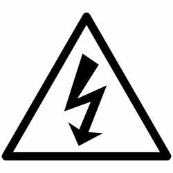 electrical hazard symbol vector image