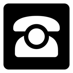 old telephone icon vector image