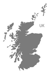 scotland map vector image